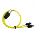 Зарядный кабель 4x Micro-USB (Male, папа) - USB 2.0 (Male, папа)