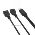 USB кабель, Y-разветвитель USB (Male, папа) ‒ 2x USB (Female, мама)