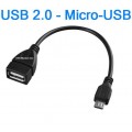 Переходник USB (Female, мама) - Micro-usb (Male, папа), OTG