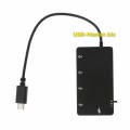 Type-C Хаб на 4 USB порта + Micro-usb для зарядки