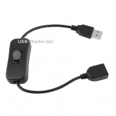 USB-кабель с выключателем, длина 28 см