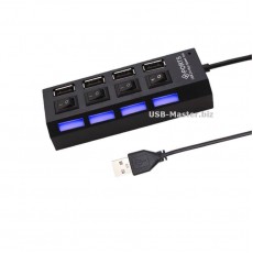 USB-Хаб на 4 порта с Выключателями