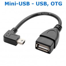 Угловой кабель USB ‒ Mini-usb