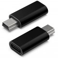 Переходник Mini-USB (male, папа) ‒ Type-C (female, мама) OTG