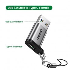 Переходник USB 3.0 ‒ Type-C 3.1 OTG, UGREEN