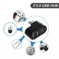 Usb-хаб 1 порт USB 3.0 + 2 порта USB 2.0 поворотный на 180°