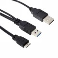 Y-Кабель USB 3.0 (male) - Micro-B (male) + USB 2.0 (male)