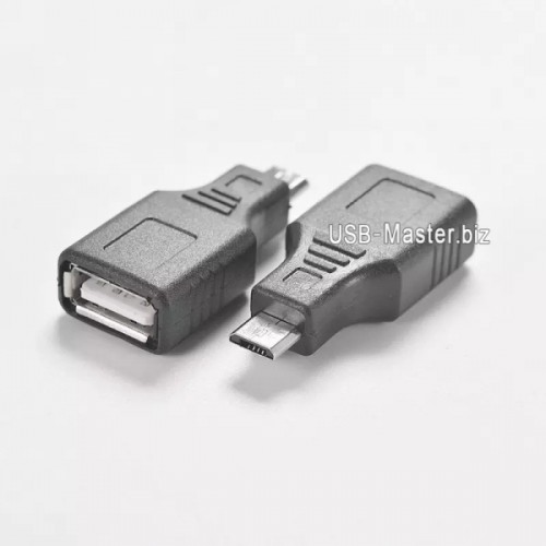 Переходник USB 2.0 Female ‒ Micro-USB Male, хост-адаптер, OTG