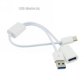 USB Хаб 3.0 Type-C (штекер) ‒ USB (штекер/гнездо), OTG, Y Splitter