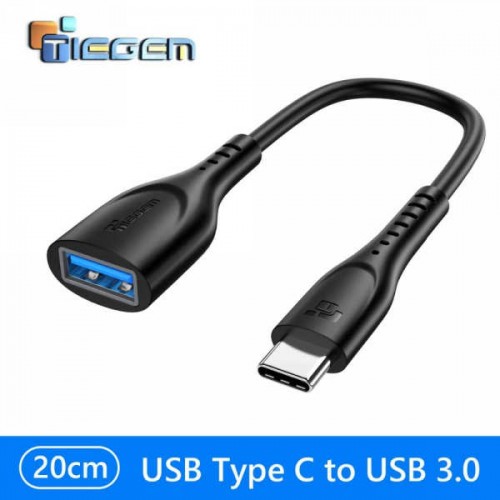 Кабель-адаптер USB 2.0/3.0 (Female, мама) ‒ Type-C (Male, папа), OTG, Premium-качество