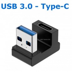 Адаптер USB 3.0 - Type-C, Угловой 90°