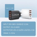 Сетевое Зарядное устройство 3 USB + 1 Type-C, 30W, PD, QC3