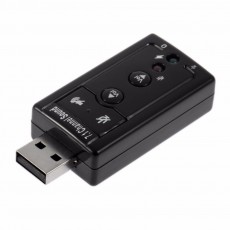 USB звуковая карта 3D Sound Card 7 в 1 внешняя 