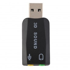Внешняя звуковая карта 3D USB 5.1 канала